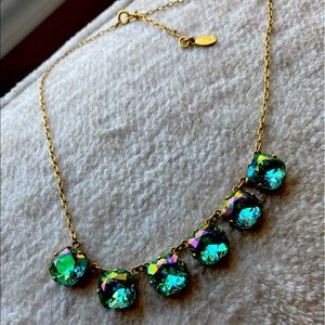 Emerald Iridescent 6-pendant Catherine Popesco necklace
